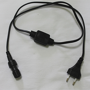 Купить Силовой шнур LED DL-2W D-13мм, с вилкой, 1,8 м оптом