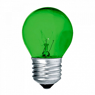 Купить Лампа накаливания прозрачная зеленая оптом
